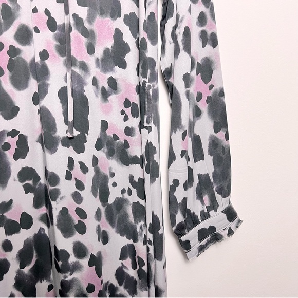 Anthropologie Cloth & Stone Leopard Midi/Maxi Dress Purple Modern Animal Print - Picture 10 of 16